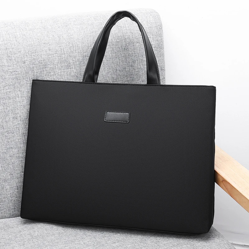 Fashion Document Bag Handheld Briefcase Oxford Cloth Business Briefcase Men And Women Universal Lined Conference Bag 250614