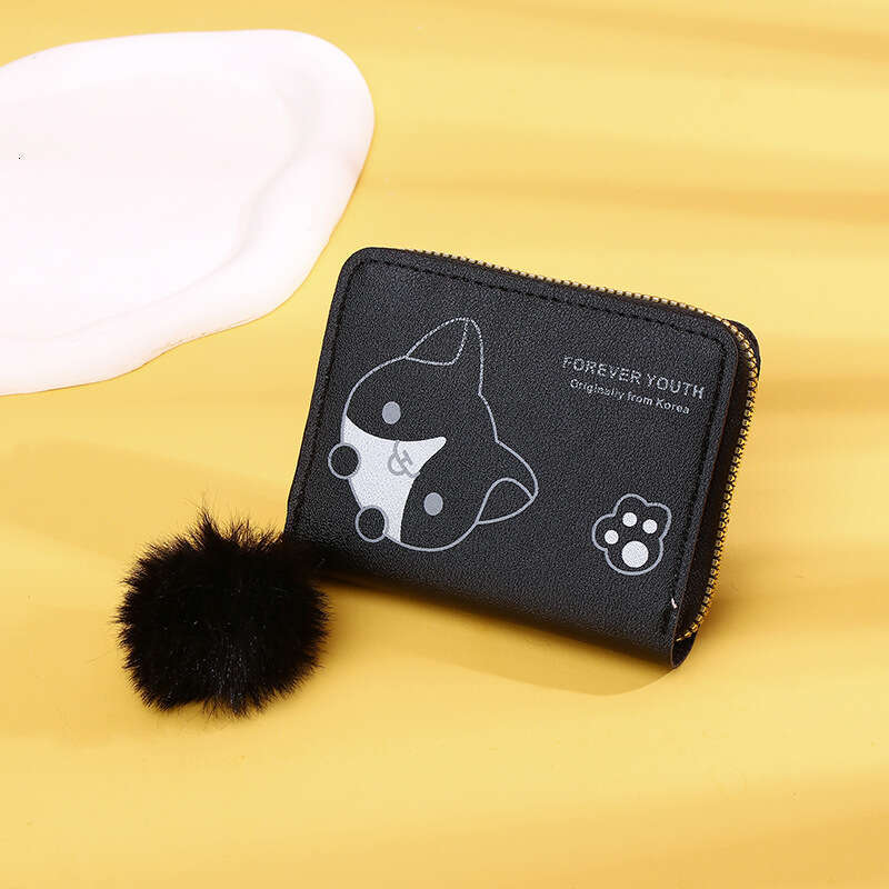 Hot Selling INS Women Short Cartoon Female Student Coin Zipper Wallet Cute Small Card Holder