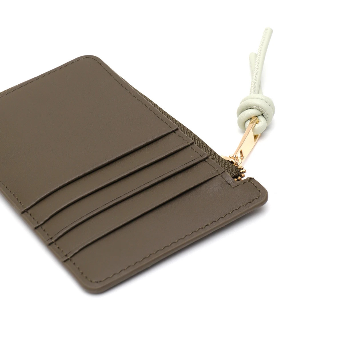 Fashionable Women Real Leather Slim Card Holder Color Block Zip Pocket Cards Coins Cash Portable Daily Coin Purse Small Wallet 250614