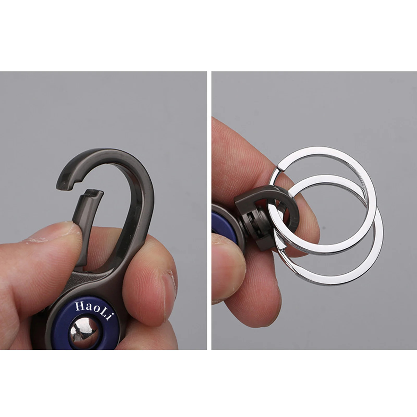 Carabiner Key Clip Edc Ring Loop Hook Car Keychain Creative With Corkscrew Pendant Gift For Man 250606