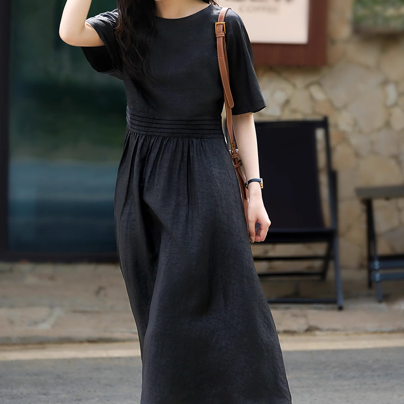 MM161 Cloud Silk Waist Slimming Long Skirt