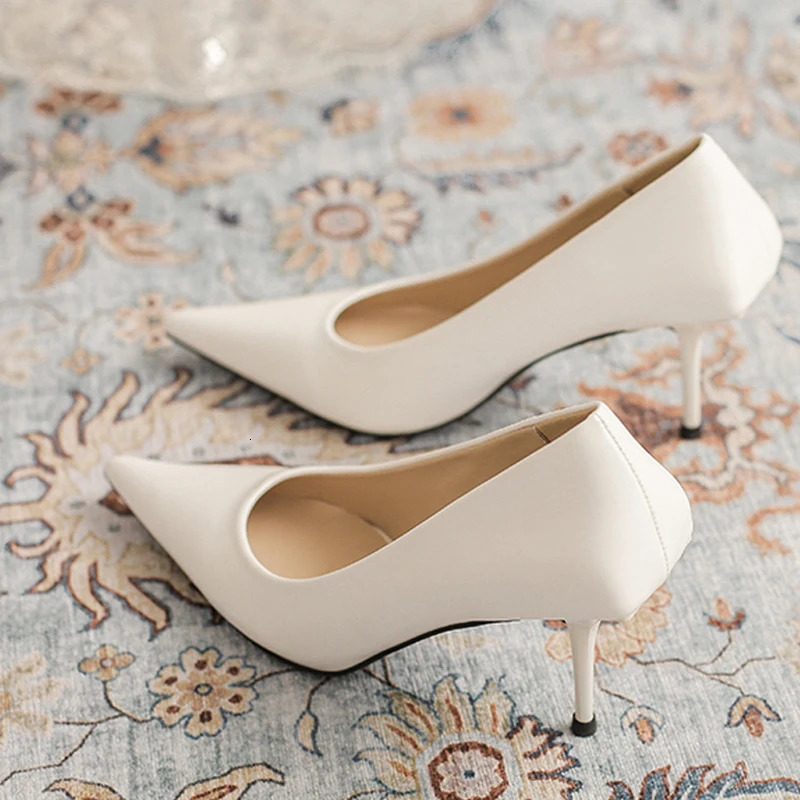 Eiyken SexyGreen Thin High Heels Pumps Women Pointed Toe Slip On Shoes Elegant Prom Wedding Stripper Ladies Sandals 250613