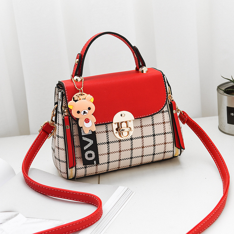 Free Shipping 2025 New Designer Bag Fashionable And Casual High-quality Shopping Bag Checkered Pattern Trendy Women's Handbag