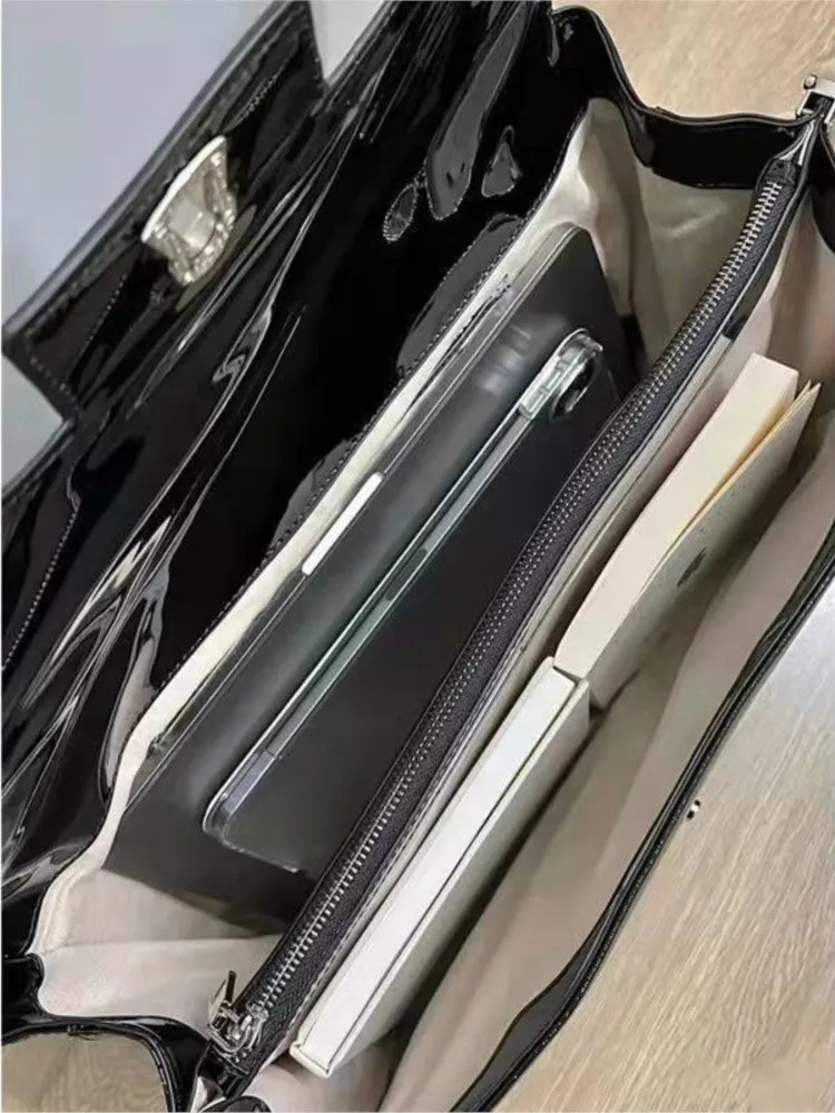 Ins Leather Black Laptop Case Waterproof Notebook Sleeve 15.6 16 16.1 Inch For Macbook M1 Air Briefcase Laptop Bag Cover Handbag 250614