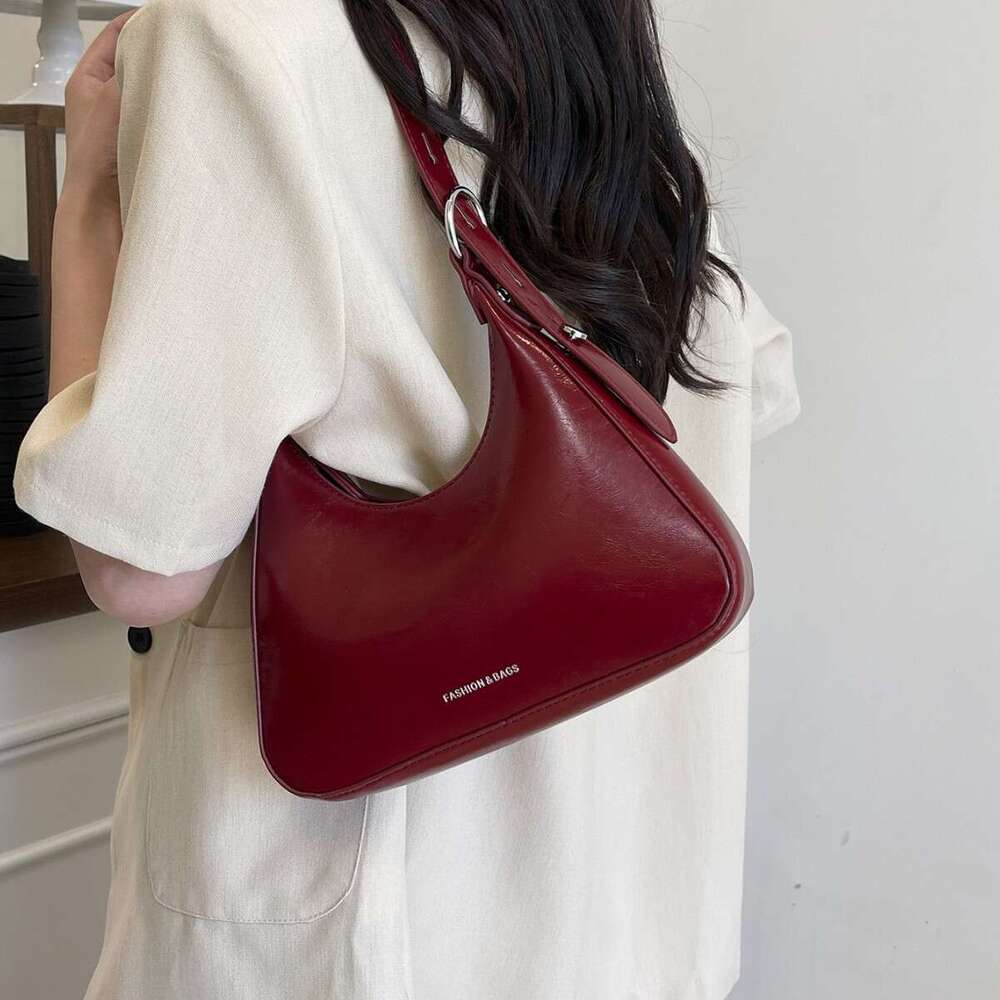 Textured Underarm New Trendy Handbag Crescent Simple Fashion Single Shoulder Bag for Women