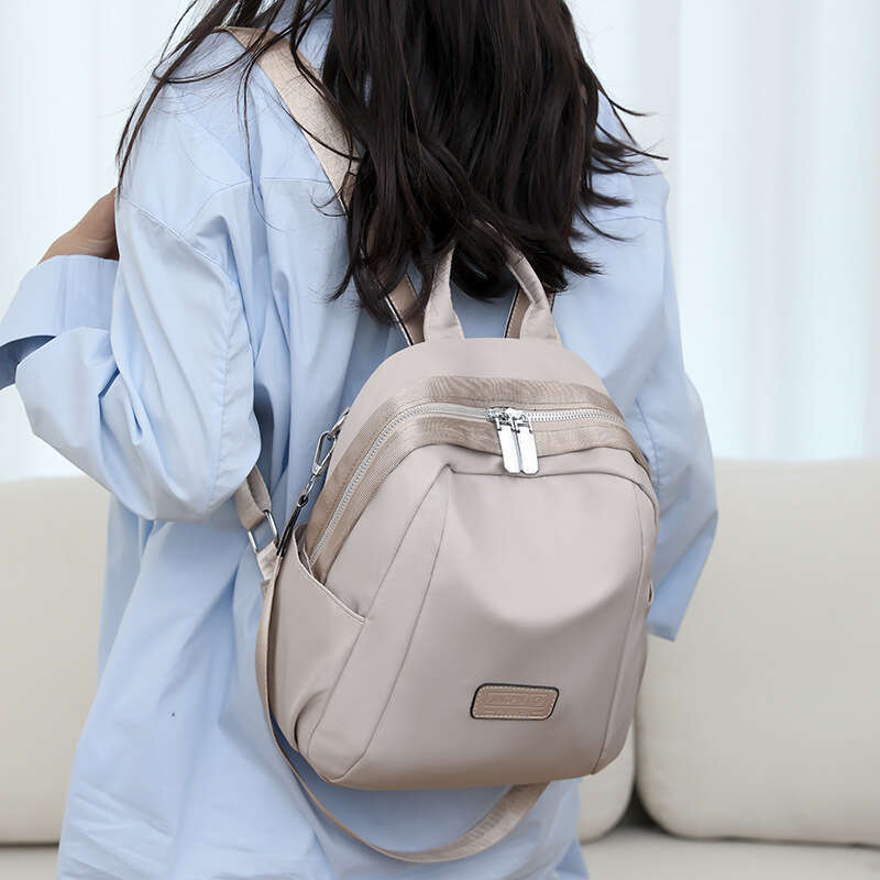 Bag Middle 2025 Simple INS Niche Solid Color Backpack for Female Junior High School Students Forest Style