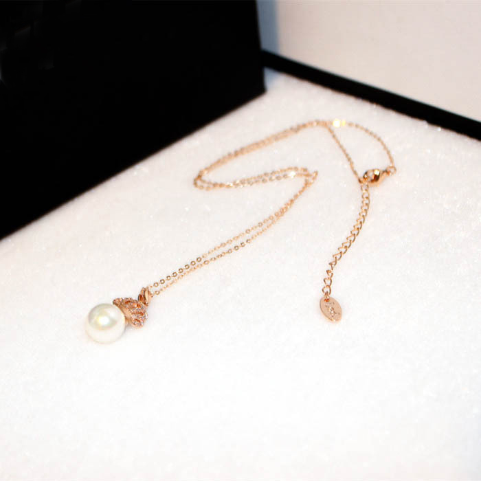 Korean Elegant Pave White 5A Cubic Zircon Crown Pendant Sweet Simple Fashion Jewelry 925 Sterling Silver Rose Gold Fill CZ Diamond Women Wedding Clavi