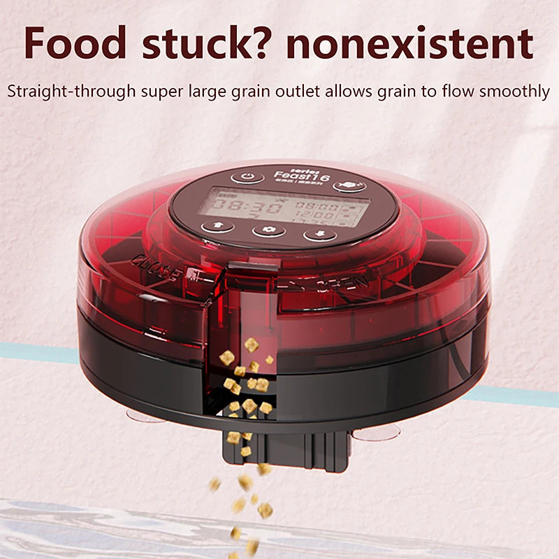 Automatic Fish Feeder For Aquarium Automatic Food Dispenser With Timer Rechargeable Timer Feeder With LCD Display 250613