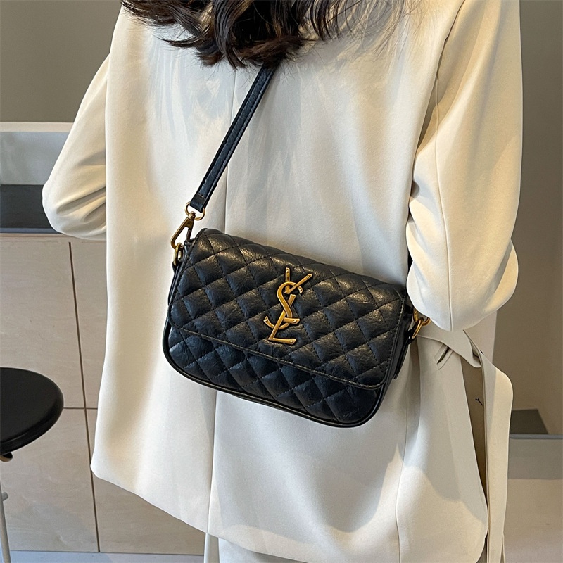 2025 free shipping designer luxury women's new chain bag diamond grid shoulder bag crossbody bag