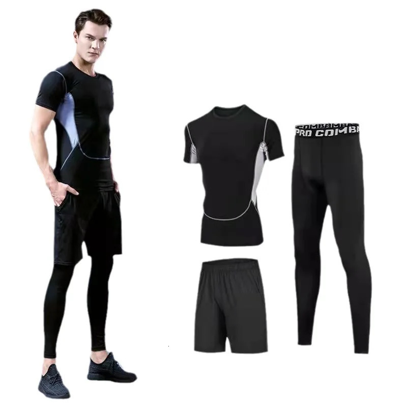 Summer Quick Dry Jacket Suit 14 piece Outdoor Fitness Running Sets Sports Jogging Absorbent Cool Lightweight Mens Clothing 250612