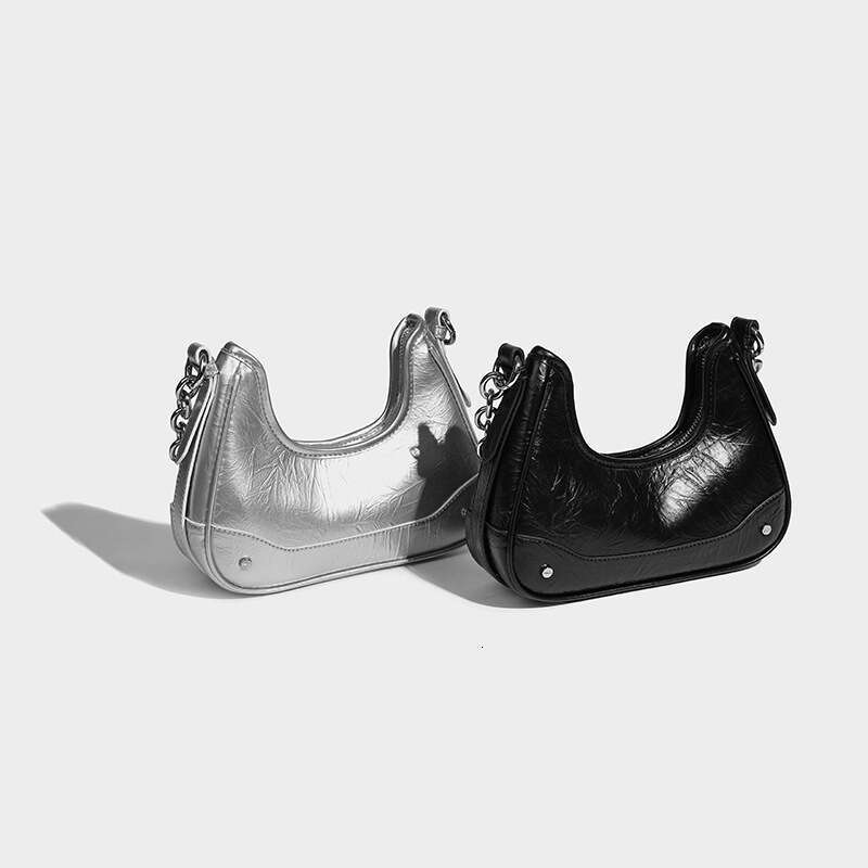 Women's crossbody bag shoulder bag Underarm bag Spring Summer Baguette New Chain Crescent Moon Law stick bag