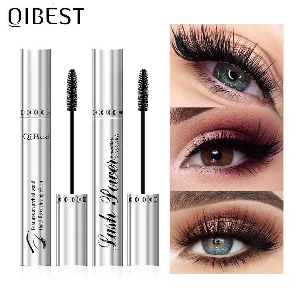 2pcsset 4D Mascara Beauty Makeup Curling Black Lash Eyelash Waterproof Liquid Volume Longwearing Cosmetic 250606