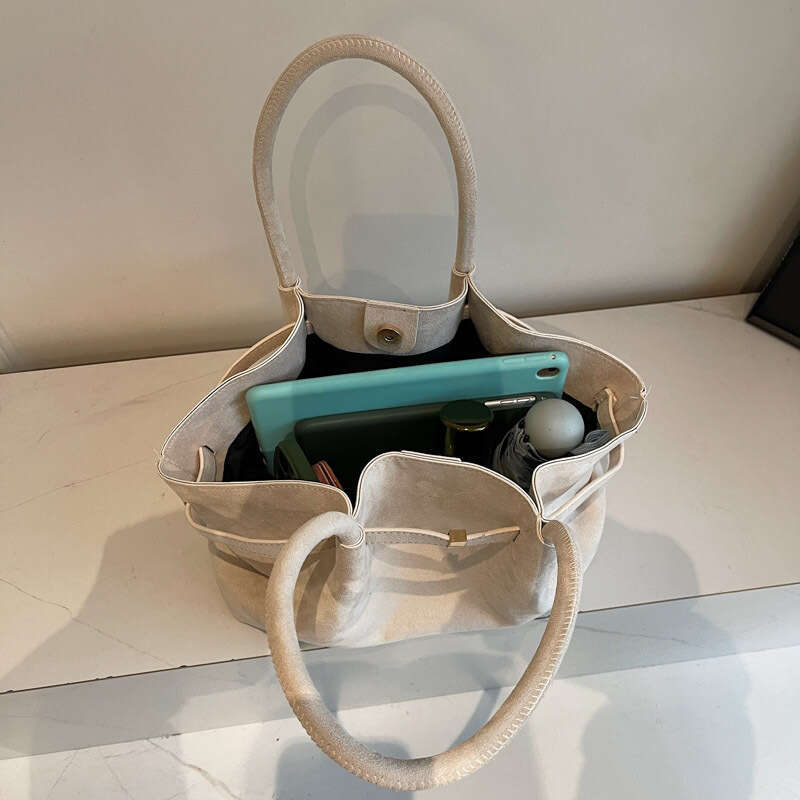 Suede Tote for Women 2025 New Style Women's Autumn Winter High-end Underarm Bag Niche Design Handbag