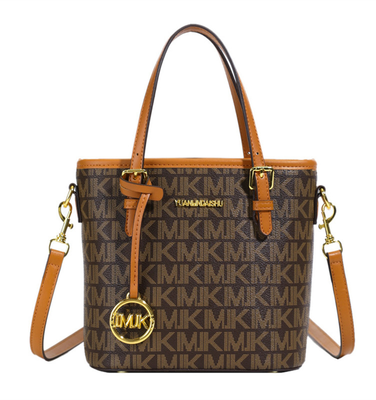 Free shipping designer premium water bucket bag for women 2025 new fashionable and versatile printed large capacity temperament women's single sh