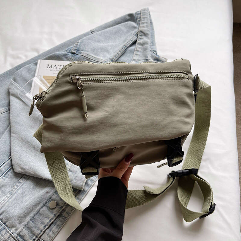 Commuter Style Crossbody Men, Large Capacity Casual Shoulder Chest for Women, Summer Lightweight Cycling Ins Versatile Canvas Bag