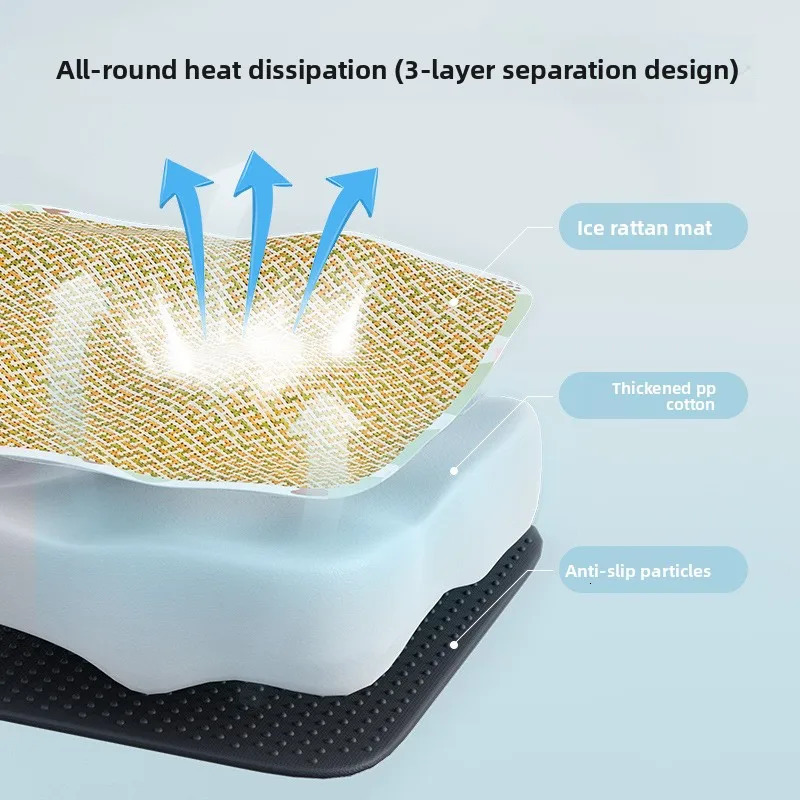 Pet Cooling Mat Anti scratch Cat Sleeping Mat Cool Breathable Cooling Dog Mat Waterproof Vine Mat Dog Nest 250614