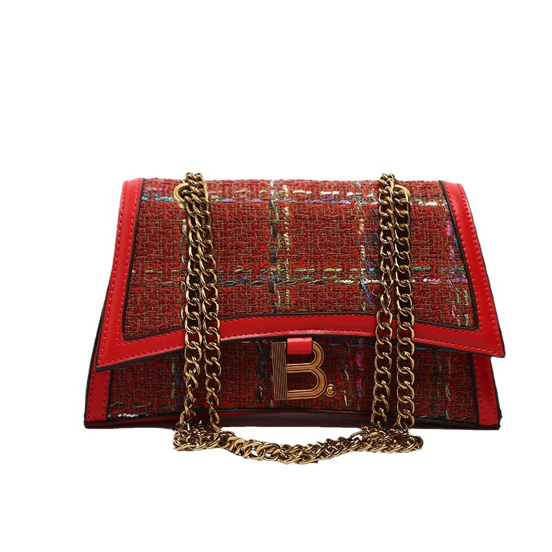 Designer bags, crossbody bags, women's 2025 chain small square bags, fashionable and retro European and American cross-border single-shoulder bag