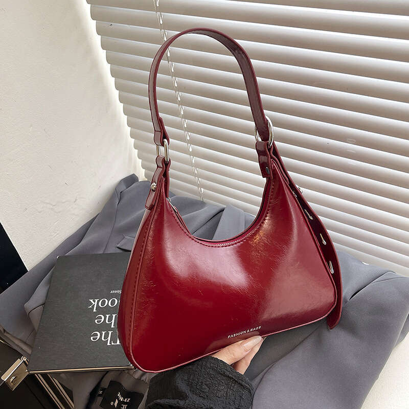 Textured Underarm New Trendy Handbag Crescent Simple Fashion Single Shoulder Bag for Women