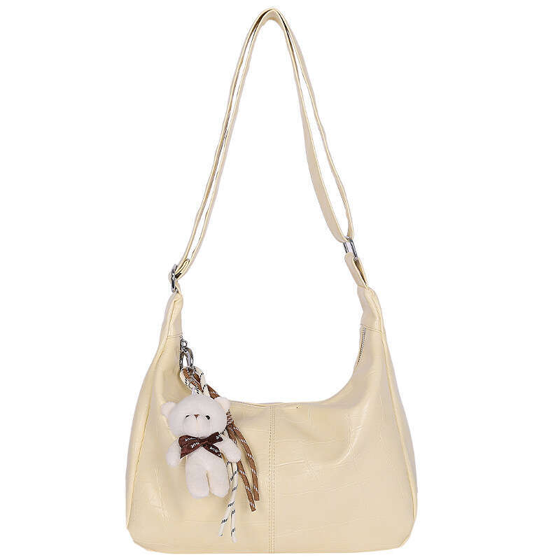 Large Capacity for Women 2025 New Summer Versatile Casual Crossbody Ins Korean Style Soft Leather Commuter Dumpling Bag