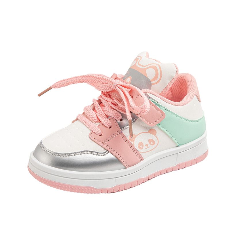 Girls Sneakers Board Shoes Cartoon Print Soft Bottom Non-slip Children Toddler Casual Walking Shoes Kids Shoes Sizes 26 - 37