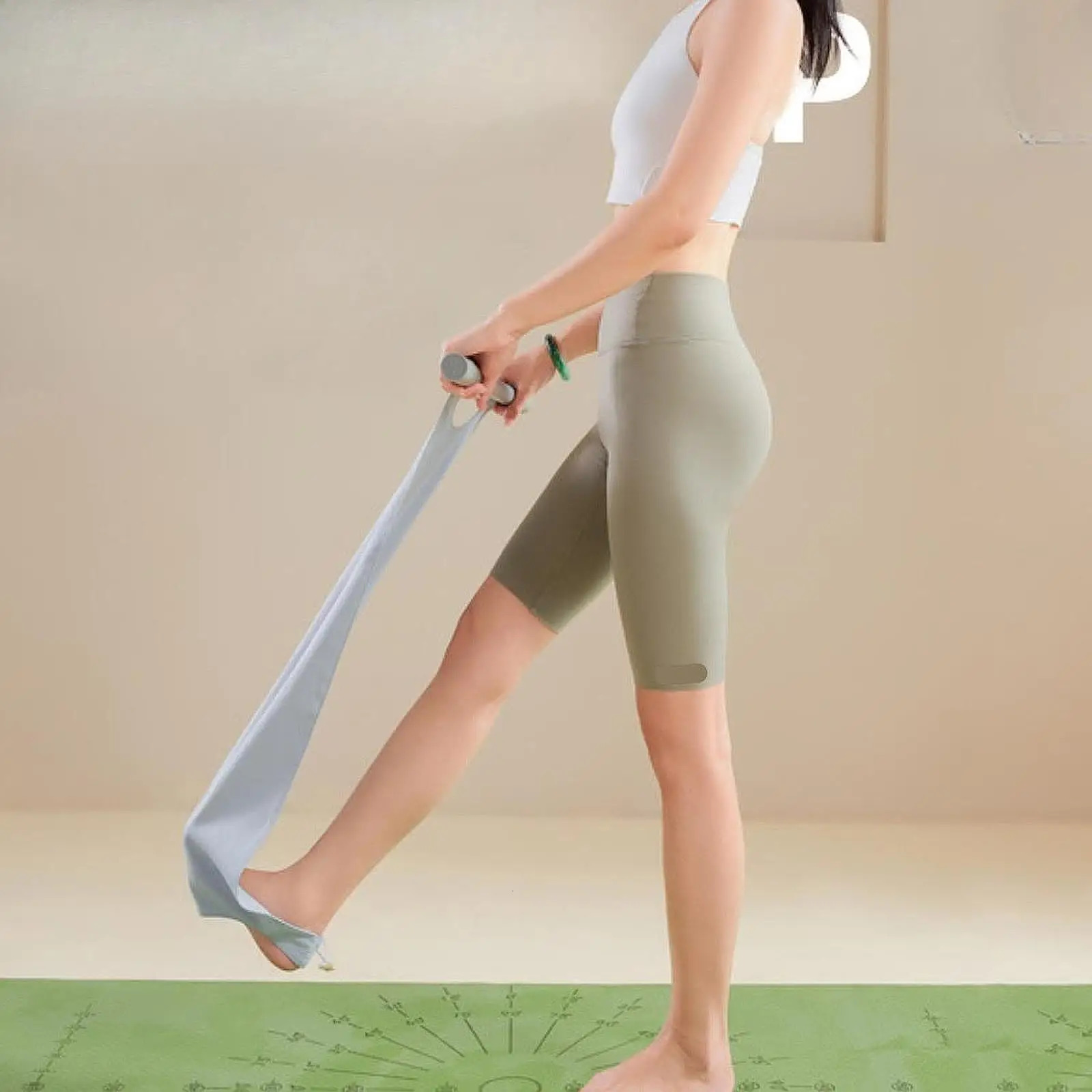 Non Elastic Yoga Stretch Strap Multifunctional Tool for Gym Pilates Exercise 250609