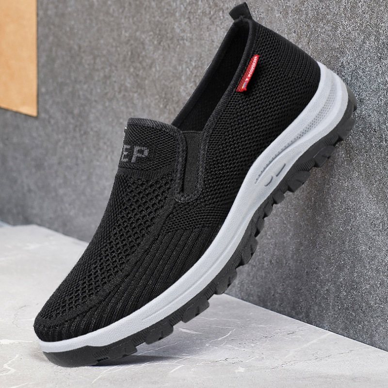 Slip-on Lazy Shoes Flyknit Mesh Breathable Free Delivery Of Sneakers Driving Shoes Simple Men's Shoes Soft Sole Designer Shoes Casual Shoes Men&#
