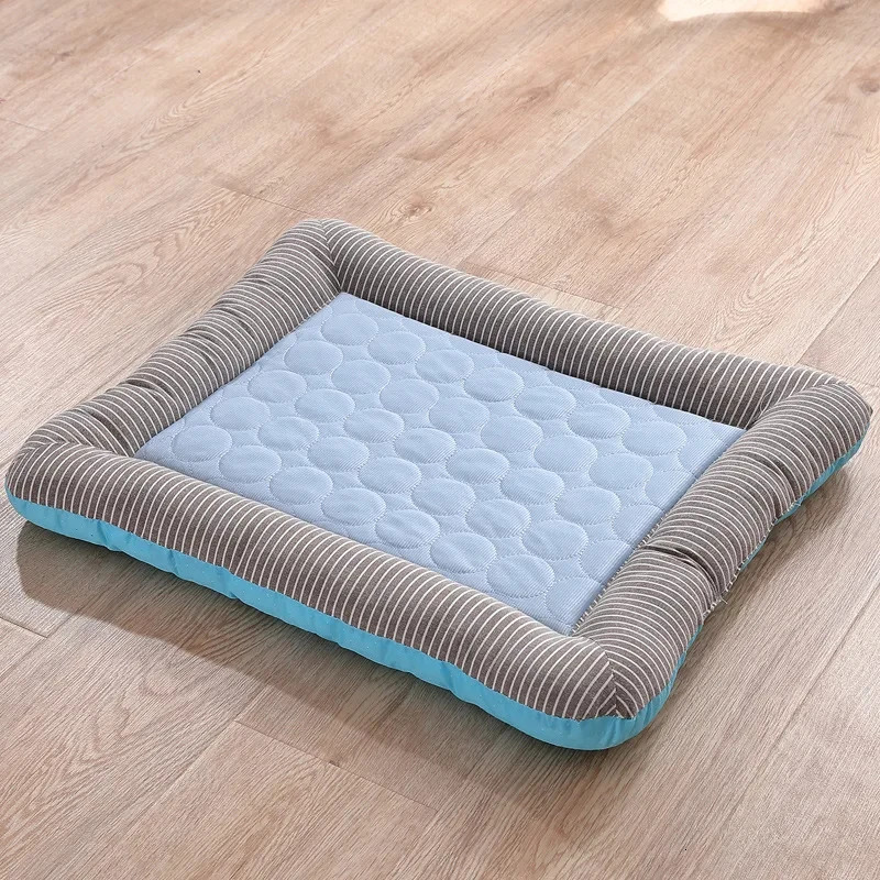 Cooling Pad Bed for Dogs Cats Puppy Kitten Cool Mat Pet Blanket Ice Silk Material Soft for Summer Sleeping Pink Blue Breathable 250614
