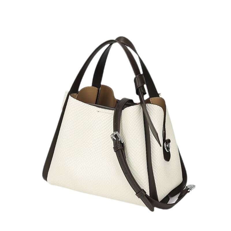 Handbag Basket COCIO Color-Block for Women 2024 New High-End Fashion Casual Tote Shoulder Crossbody Bag