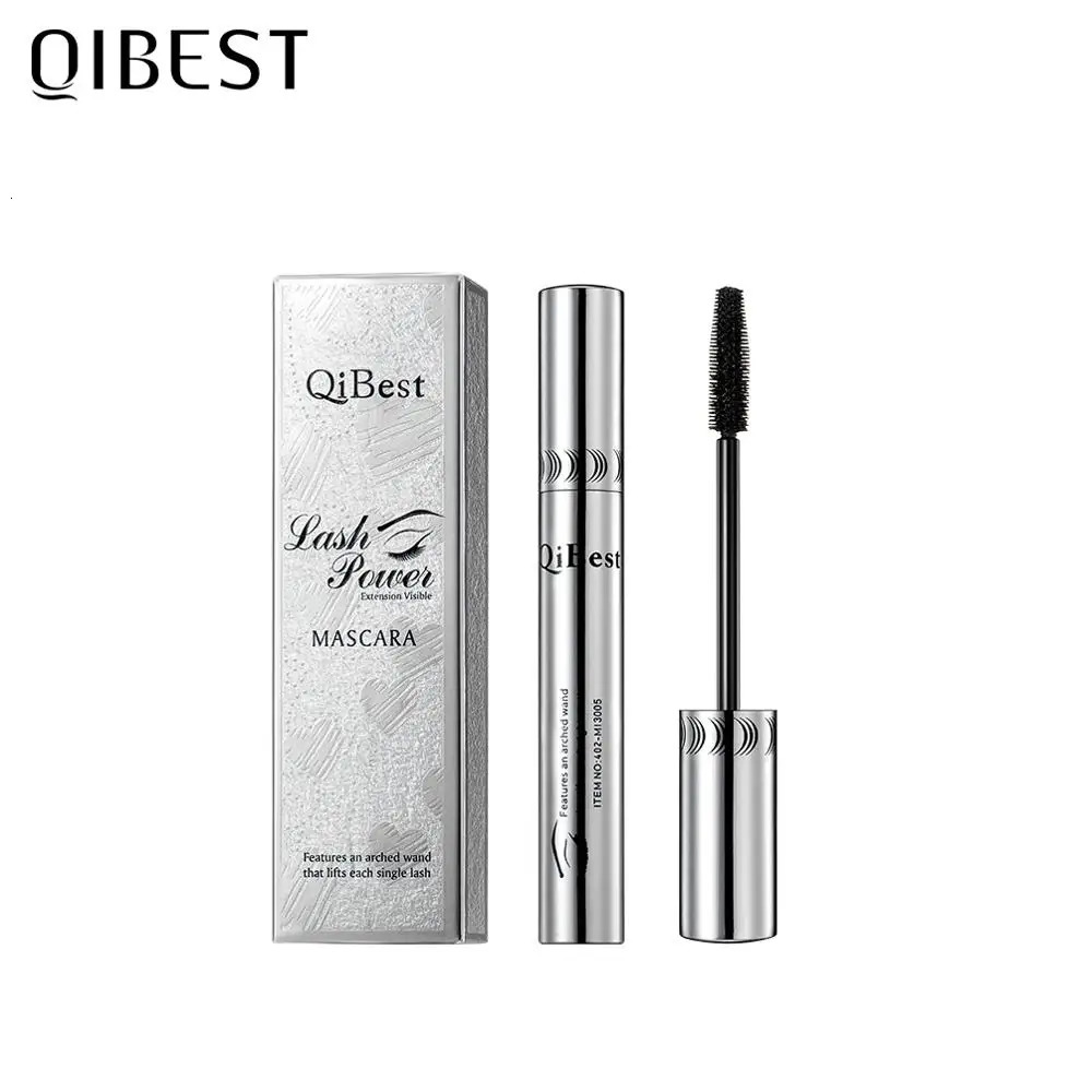 QI Black Mascara Eyelashes 4D Silky Lengthening Makeup Waterproof Volume Eye Cosmetics 250606