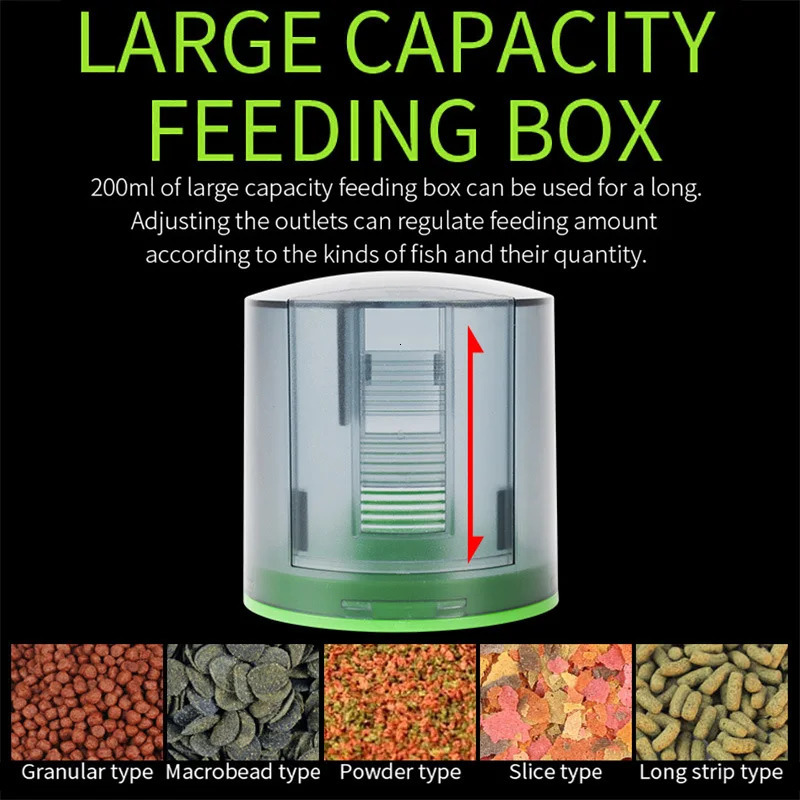 Automatic Fish Feeder Digital Fish Tank Aquarium Food Dispenser Plastic Intelligent Timing Electric Fish Feeding Tool For Turtle 250613