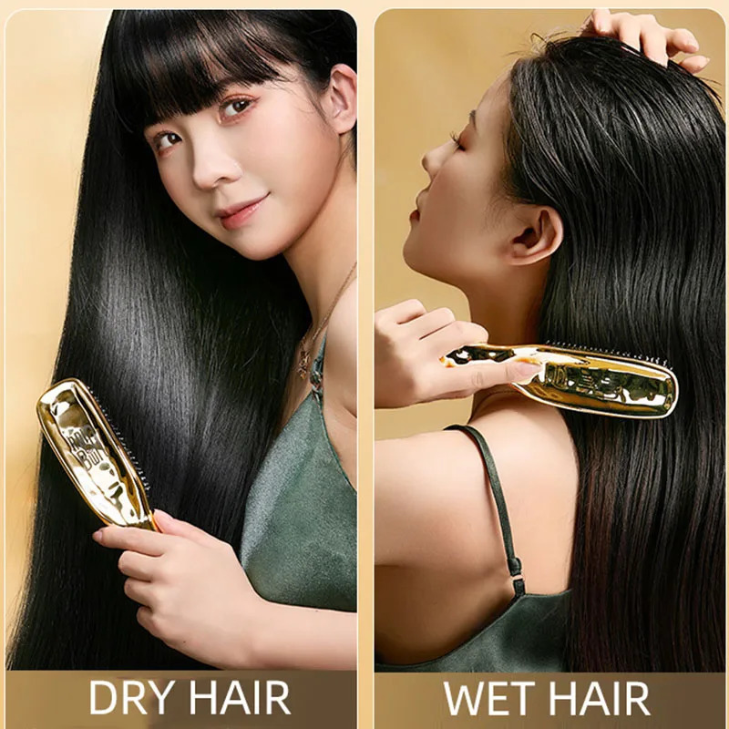 Upscale Style Massage Comb - Fine Air Cushion Comb with Electroplated Crafted Gift Box Hair Comb 250612