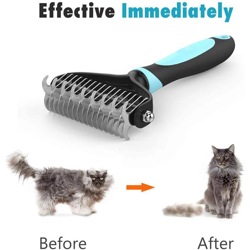 Professional Dog Brush Pet Hair Remover Dog Grooming Comb Removes Hairs Cats Dogs Animal Hair Brush Dog Accessories Pet Items 250614