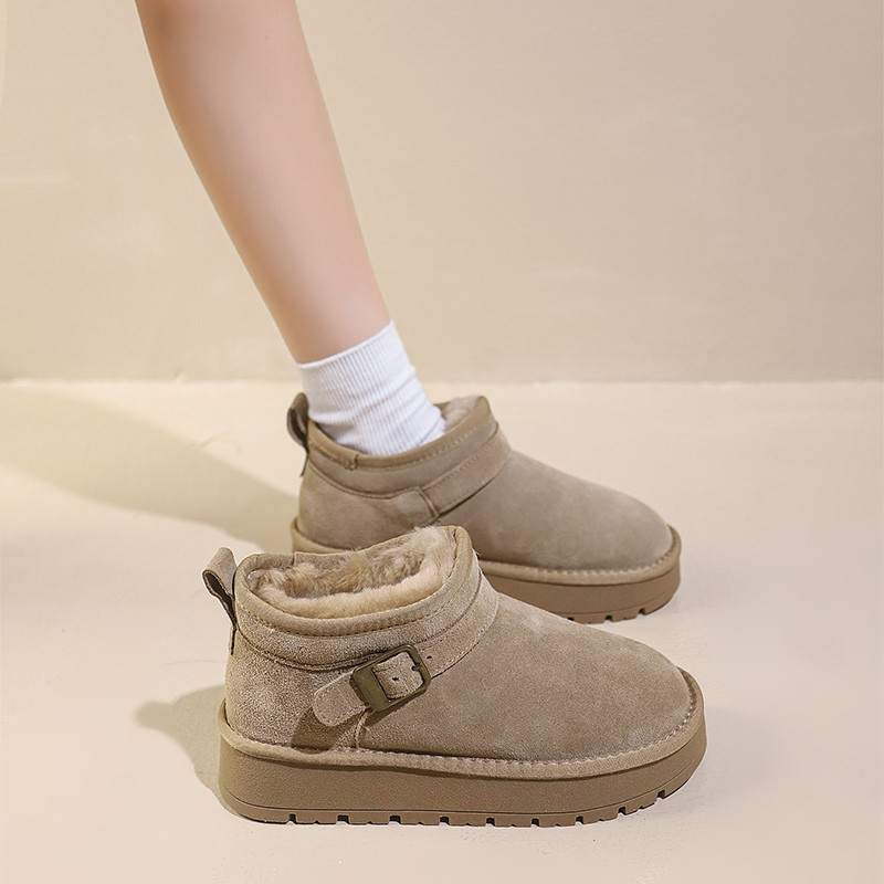 hot Free shipping designer Boots for woman cotton shoes winter keep warm plush Fashion Boots casual vintage classic brown khaki snow boots