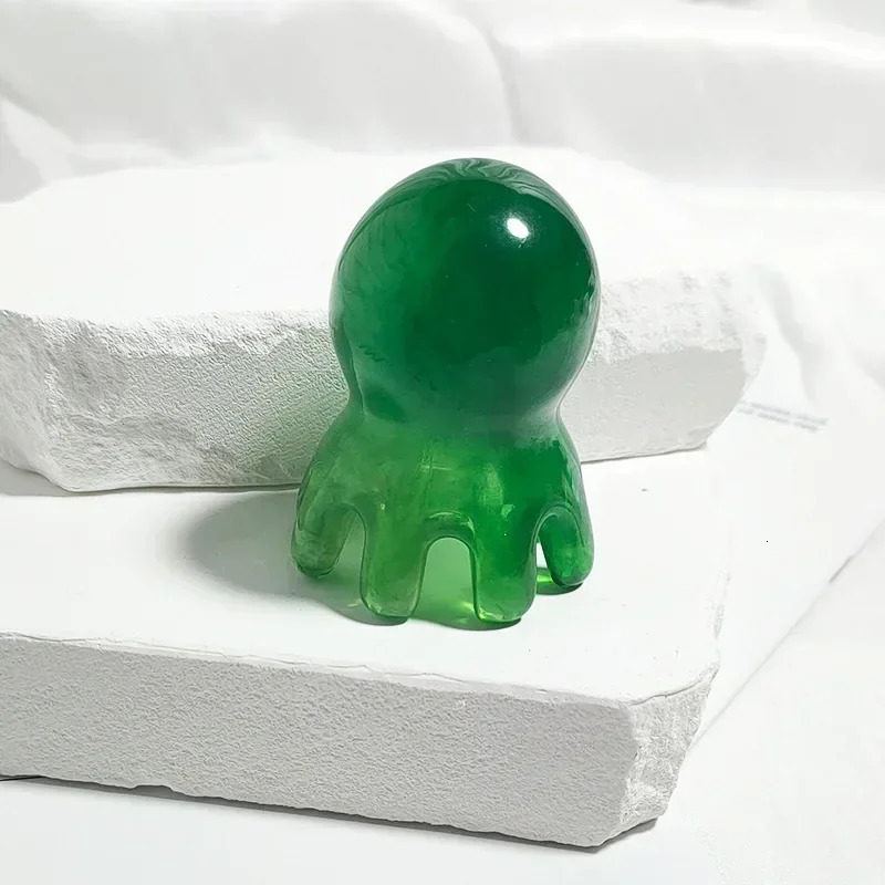 Resin Octopus Comb Head Massager Meridian Scraping Scalp Massage Acupuncture Spa Body Home Health Therapy Tool 250605