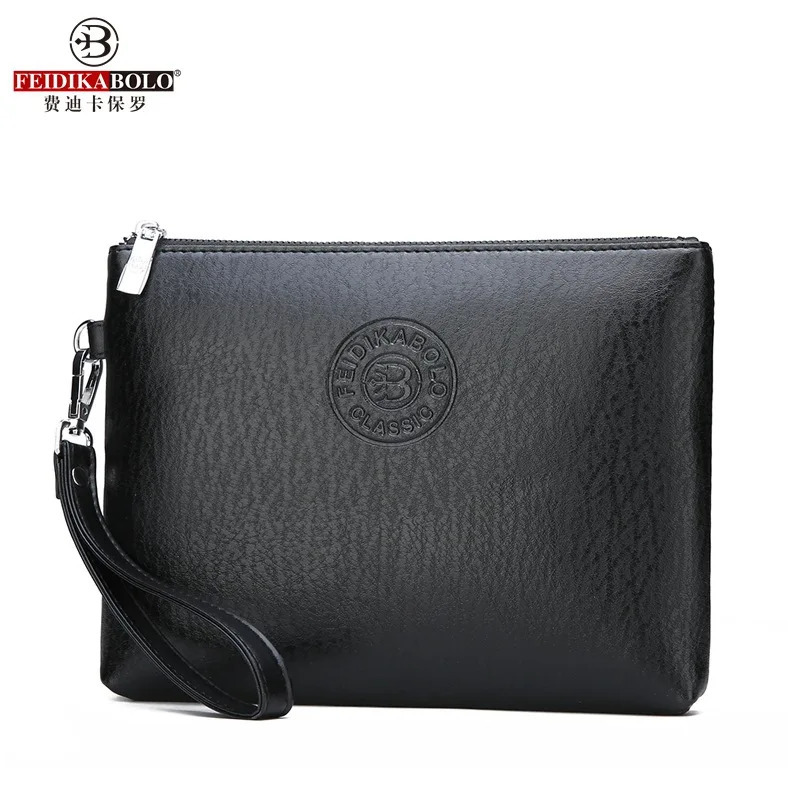 casual mens clutchpusoft leather mens bag mobile phone bag large-capacity wallet business briefcase 250614