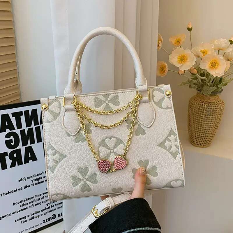 Best Seller Designer Bag Designer Shoulder Bag Strawberry Print Mini Square Cssbody Adjustable Chain Strap Women S Handbag For Office Casual Outfits