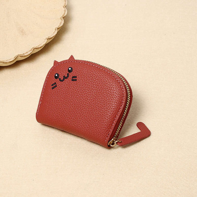 Cute Cartoon Cat Purse Women's Short Wallet Multi-Card Slot Card Holder Female Student Coin Bag