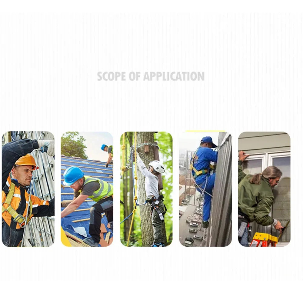 High Altitude Work Safety Harness Full Body Fivepoint Belt Outdoor Climbing Training Construction Protective Equipment y250611