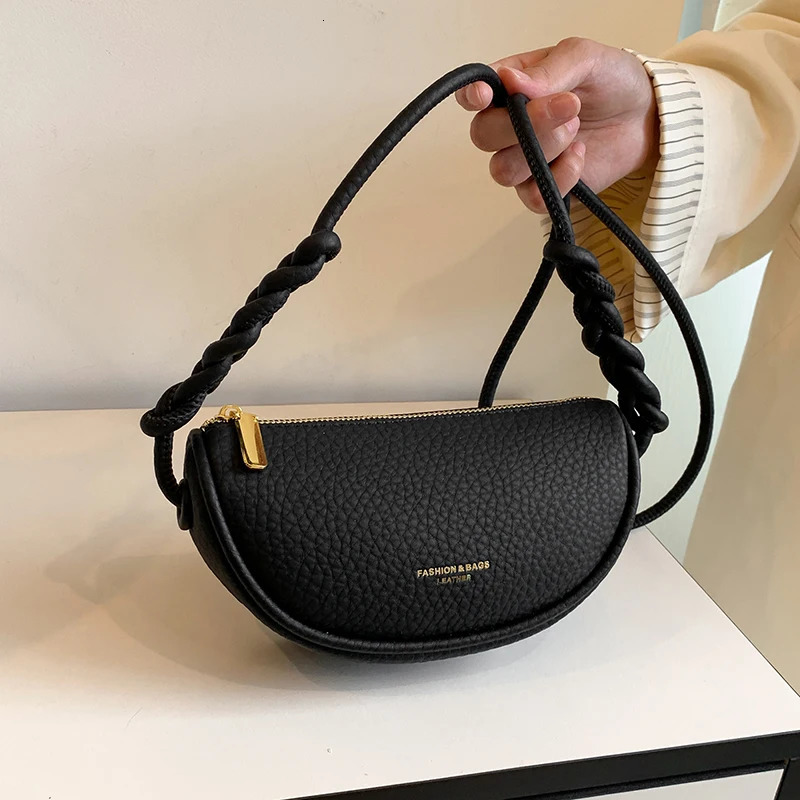 1 Piece of Solid Color Shoulder Bag for Women Versatile Crossbody Fashionable Retro Saddle Bag 250614
