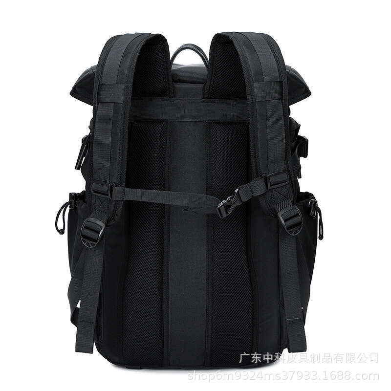 Backpack Double Shoulder Men's Large Capacity Waterproof Hiking Travel Laptop College Student School Bag Outdoor Trendy Workwear