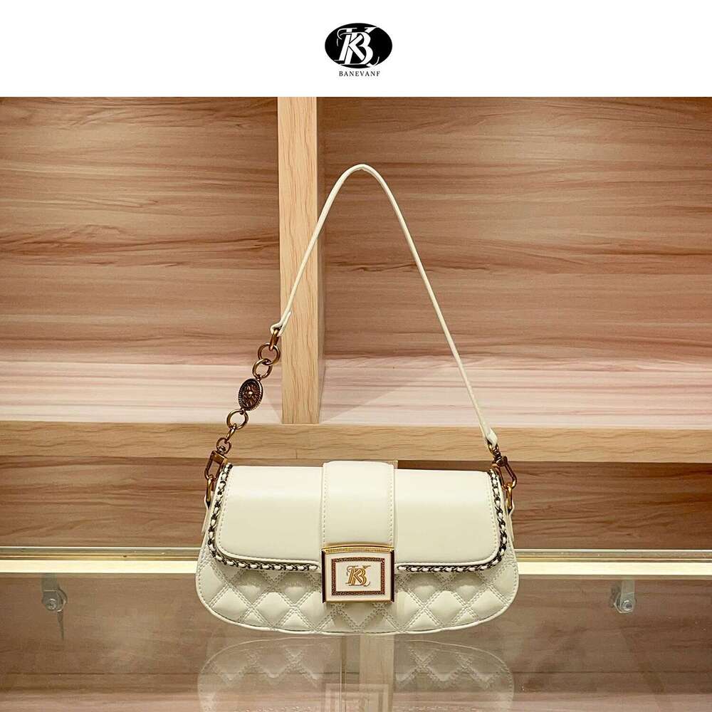 Bani Princess KB 2024 New High-End Genuine Leather Quilted Underarm for Women Fashion Versatile Shoulder Crossbody Bag