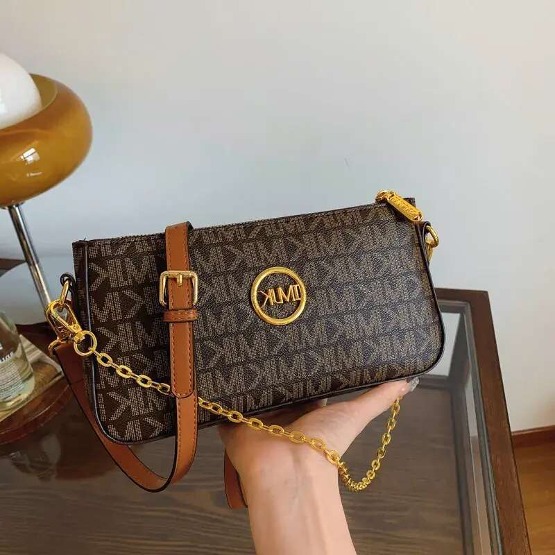 Designer Shoulder New Fashion All Match Cross Body Print Chain Small Bag Square Female Crossbody Free shipping
