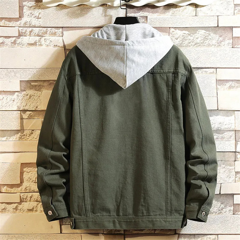 Spring Autumn Denim Jacket Men Cotton Casual Slim Turn Down Collar Retro Jean Coat Streetwear Outerwear Mens Clothing 250614