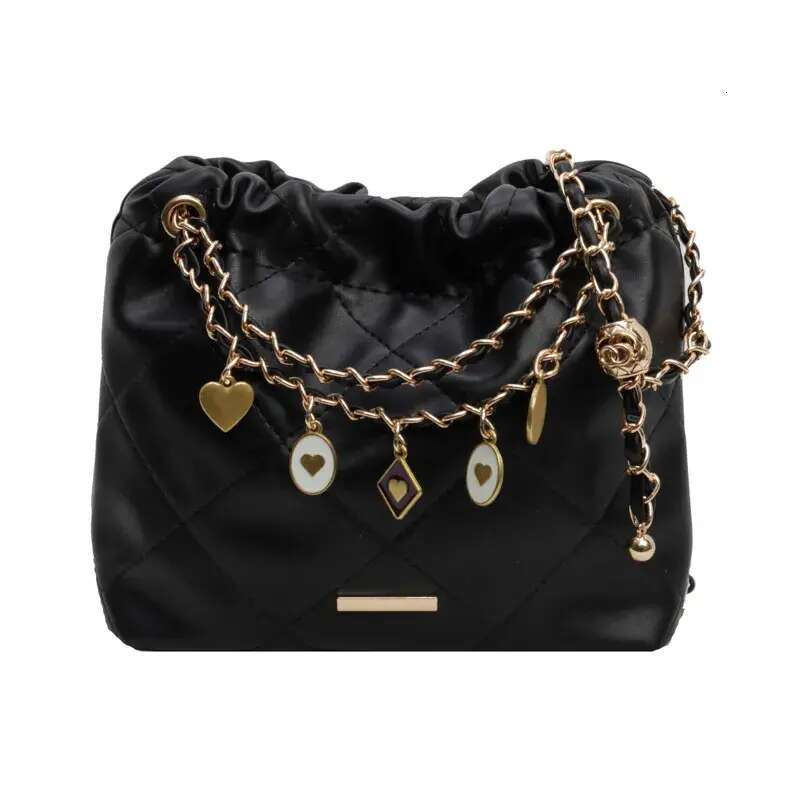 Designer Shoulder Free Shipping New Single Bags Women Bag Tote Square Chain Dia Grid Water Bucket Crossbody Free shipping