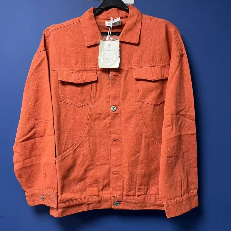 Outwear Streetwear Fashion Black Red White Oversize Hole Jeans Jackets Men Plus Size Simplicity Casual Denim Jacket Men 250614