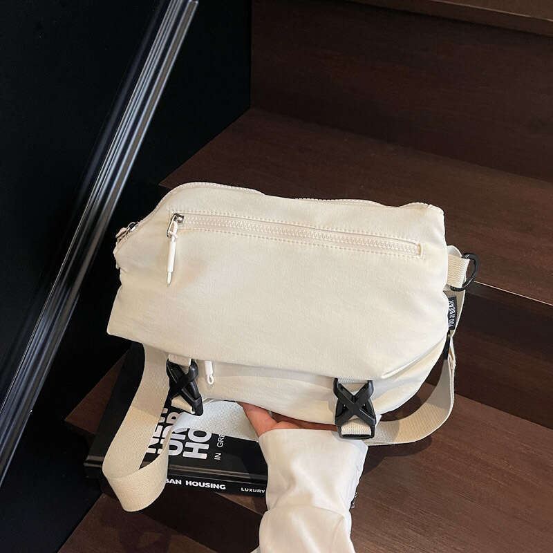 Commuter Style Crossbody Men, Large Capacity Casual Shoulder Chest for Women, Summer Lightweight Cycling Ins Versatile Canvas Bag