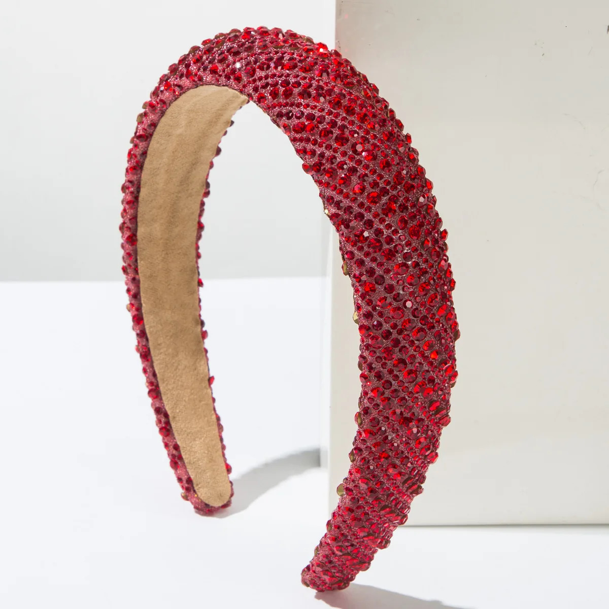 High Quality Full Diamond Headband Sponge Shiny Rhinestone Hairband Hair Accessories Womens Trendy Hair Band Hoop Headwear 250610