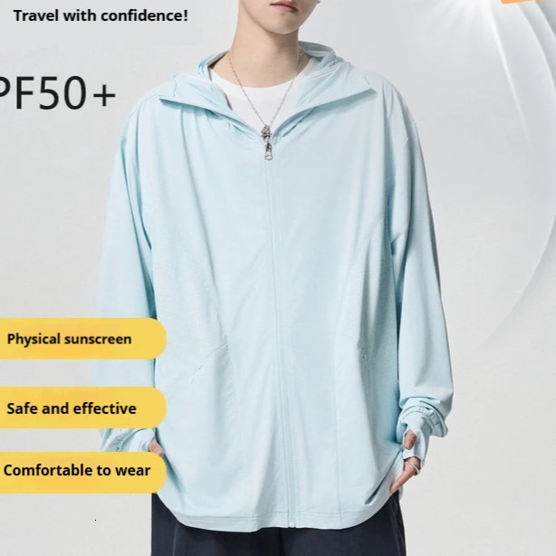 Mens and Womens Sun Protection Jackets Summer Hoodies Long Sleeved Outdoor Hiking Lightweight Clothing 250614