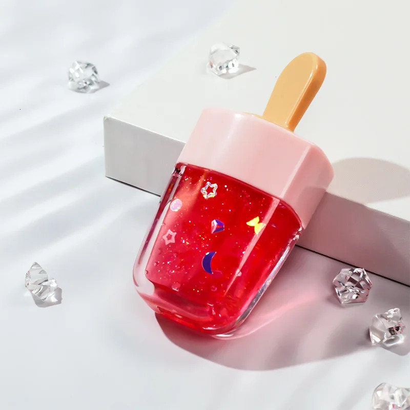 Ice Cream Lip Glaze Glitter Liquid Lipstick Long Lasting Waterproof Candy Color Lip Gloss Cute Lip Oil 250614