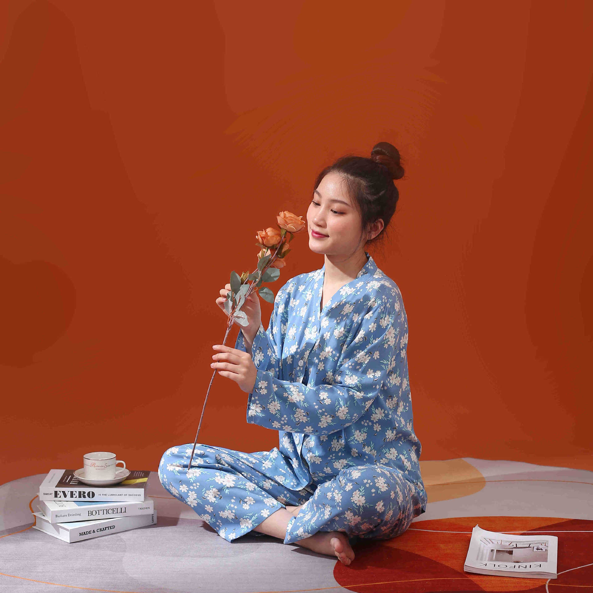 X186-Suspender pajamas women summer home wear nightdress coconut oil super soft high-grade modal